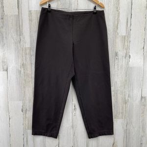 Eileen Fisher Chocolate Brown Pull-On Trousers